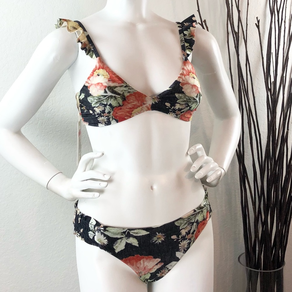 Chelsea & Violet | Floral Ruffle Bikini